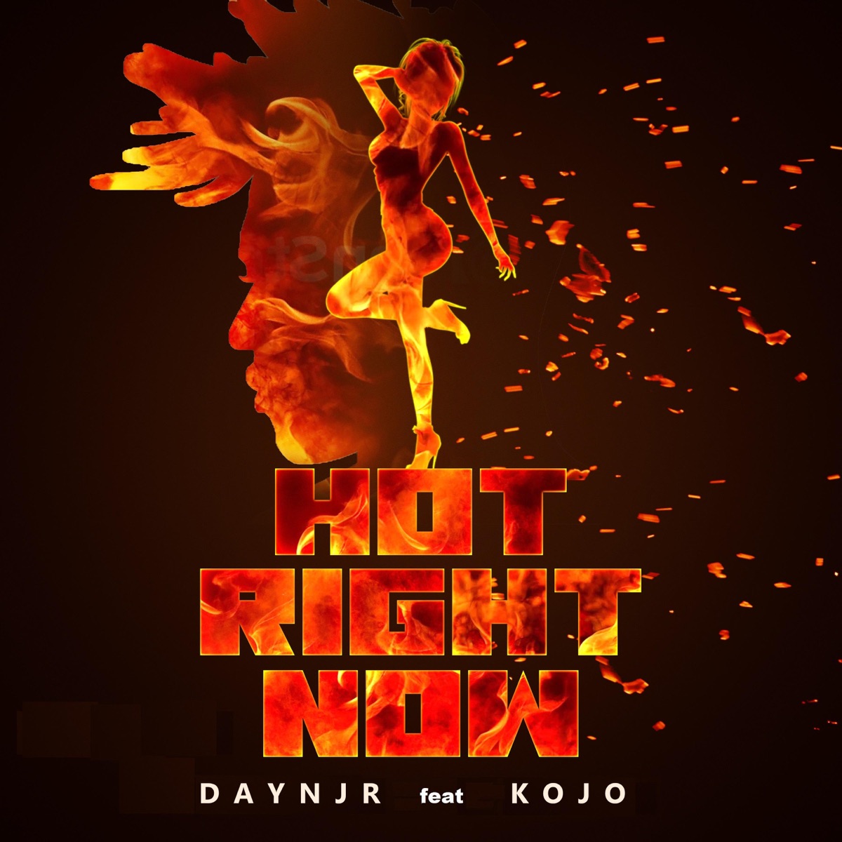 Hot Right Now (feat. Kojo) - Single by Daynjr album cover