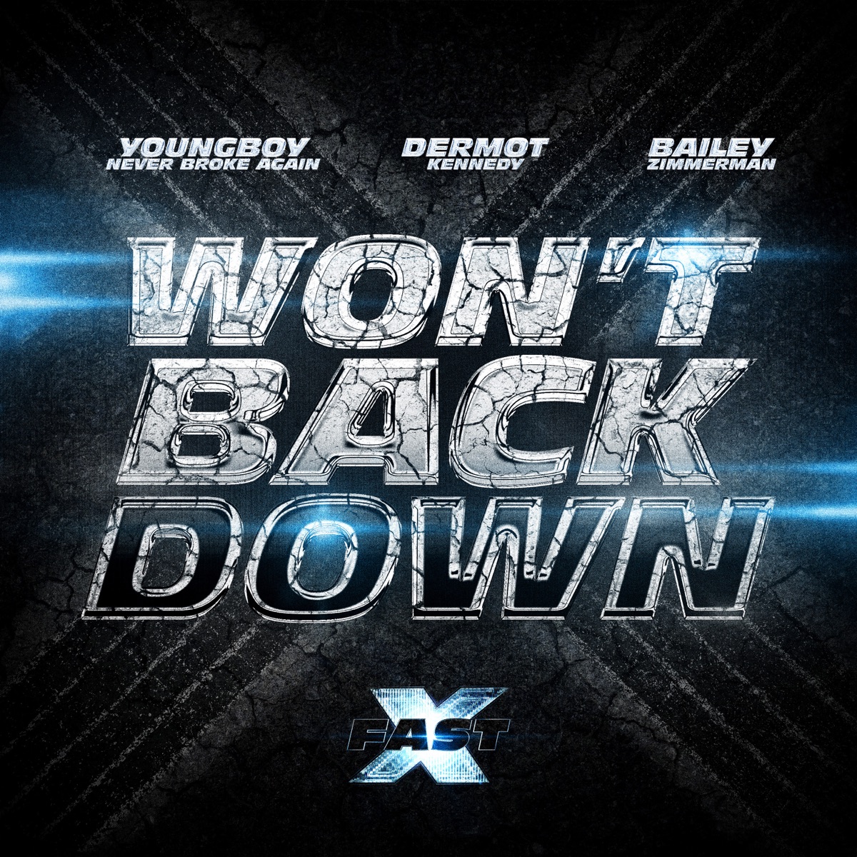 Won't Back Down (feat. YoungBoy Never Broke Again) - Single by Bailey Zimmerman & Dermot Kennedy album cover artwork
