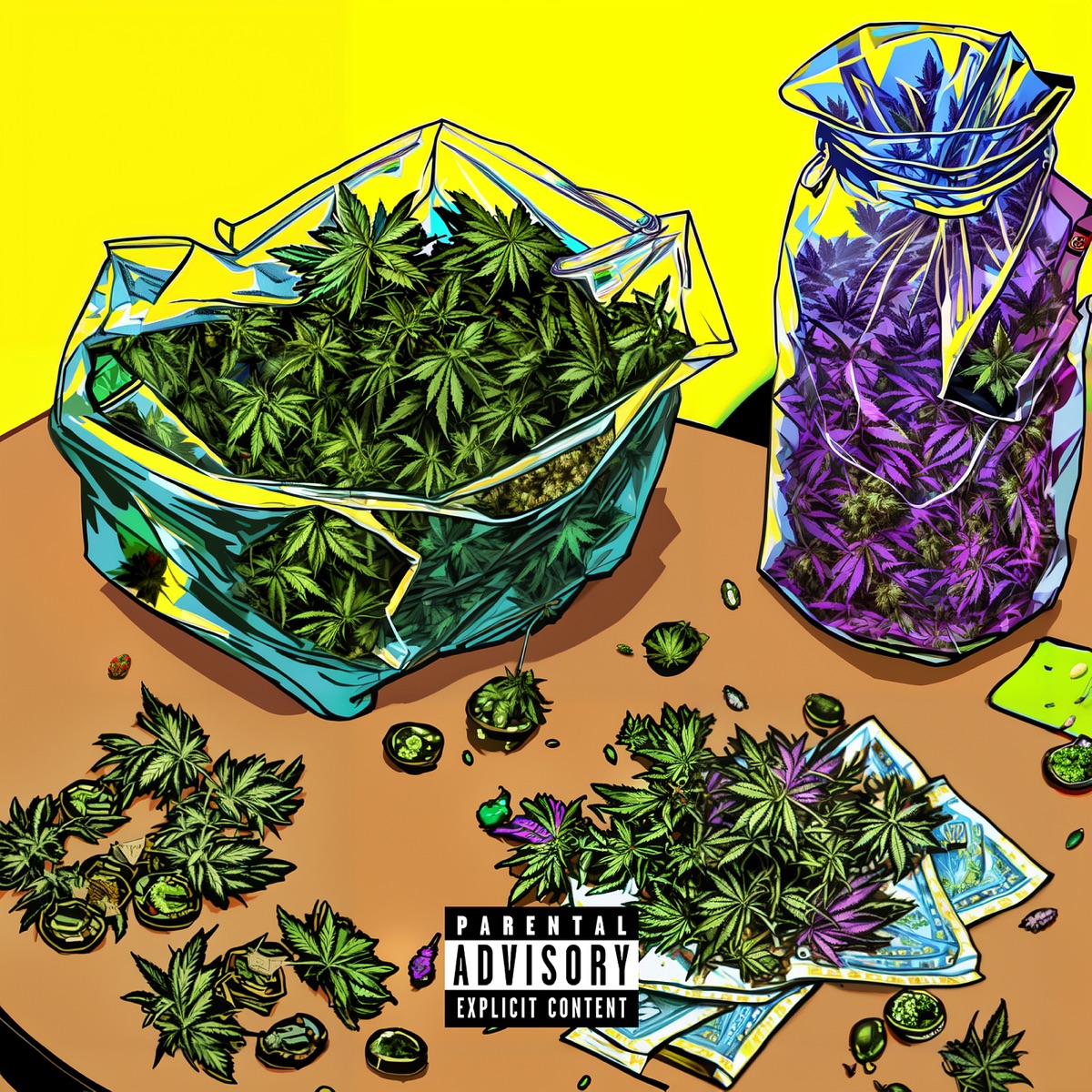 Bunte Buds (feat. mlody kassi) - Single by Pourpz album cover