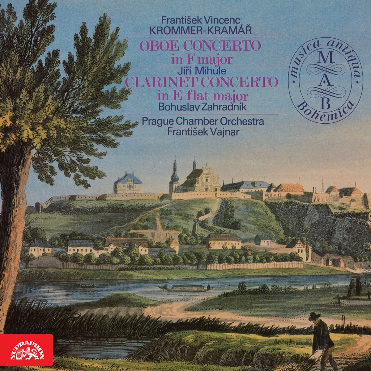 Krommer-Kramář: Oboe Concerto in F Major, Clarinet Concerto in E-Flat Major by Jiří Mihule, Bohuslav Zahradník, Frantisek Vajnar & Prague Chamber Orchestra album cover