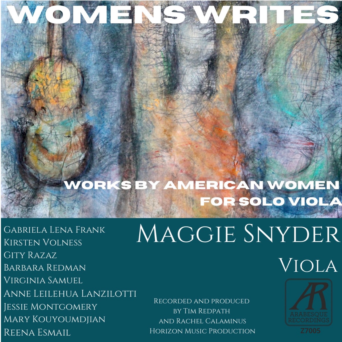"Women’s Writes" for Solo Viola by Maggie Snyder album cover