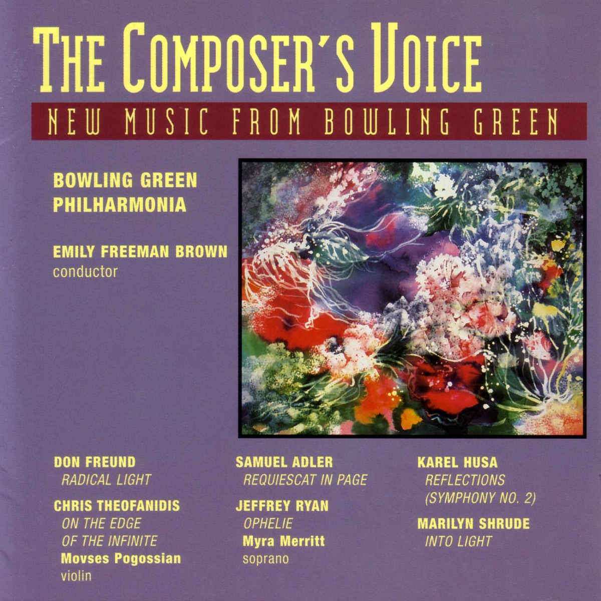 The Composer's Voice by Bowling Green Philharmonia & Emily Freeman Brown album cover