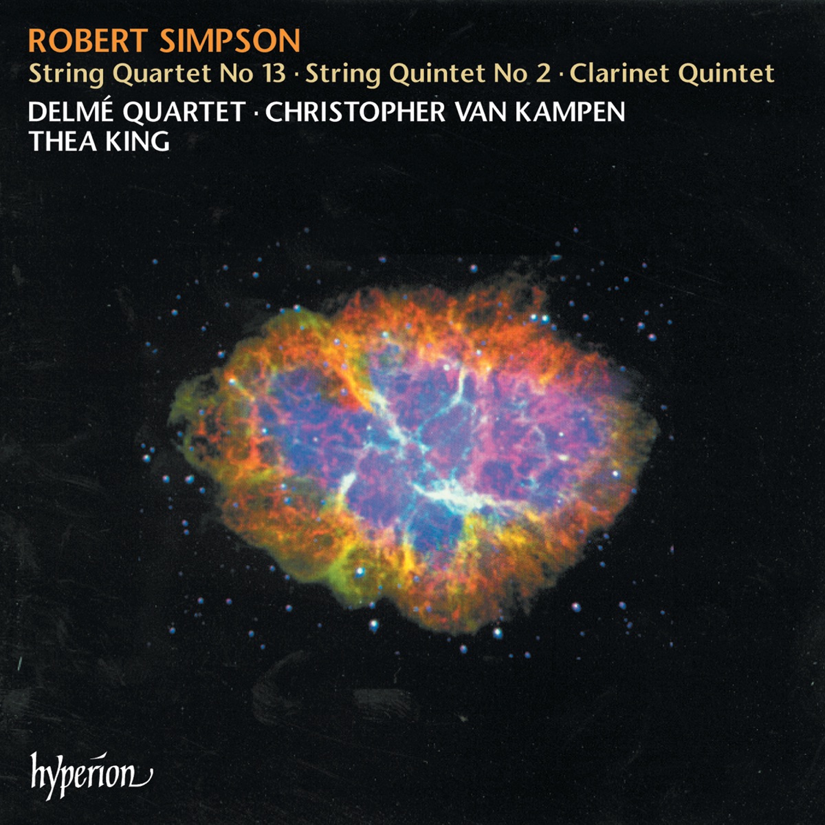 Simpson: String Quartet No. 13 & String Quintet No. 2 by Delmé Quartet, Thea King & Christopher van Kampen album cover