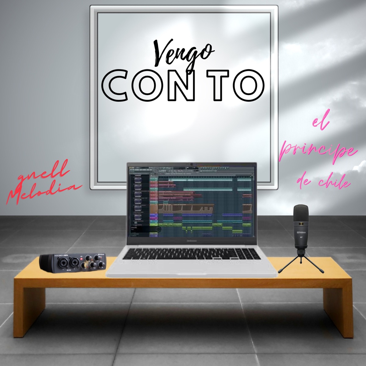 VENGO CON TO - Single by Gnell melodia & el principe de chile album cover