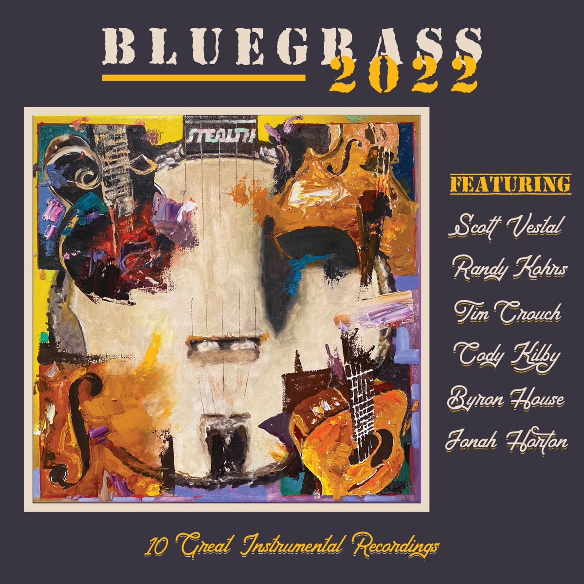 Bluegrass 2022 (feat. Scott Vestal, Randy Kohrs, Tim Crouch, Cody Kilby & Byron House) by Pinecastle Records & Jonah Horton album cover