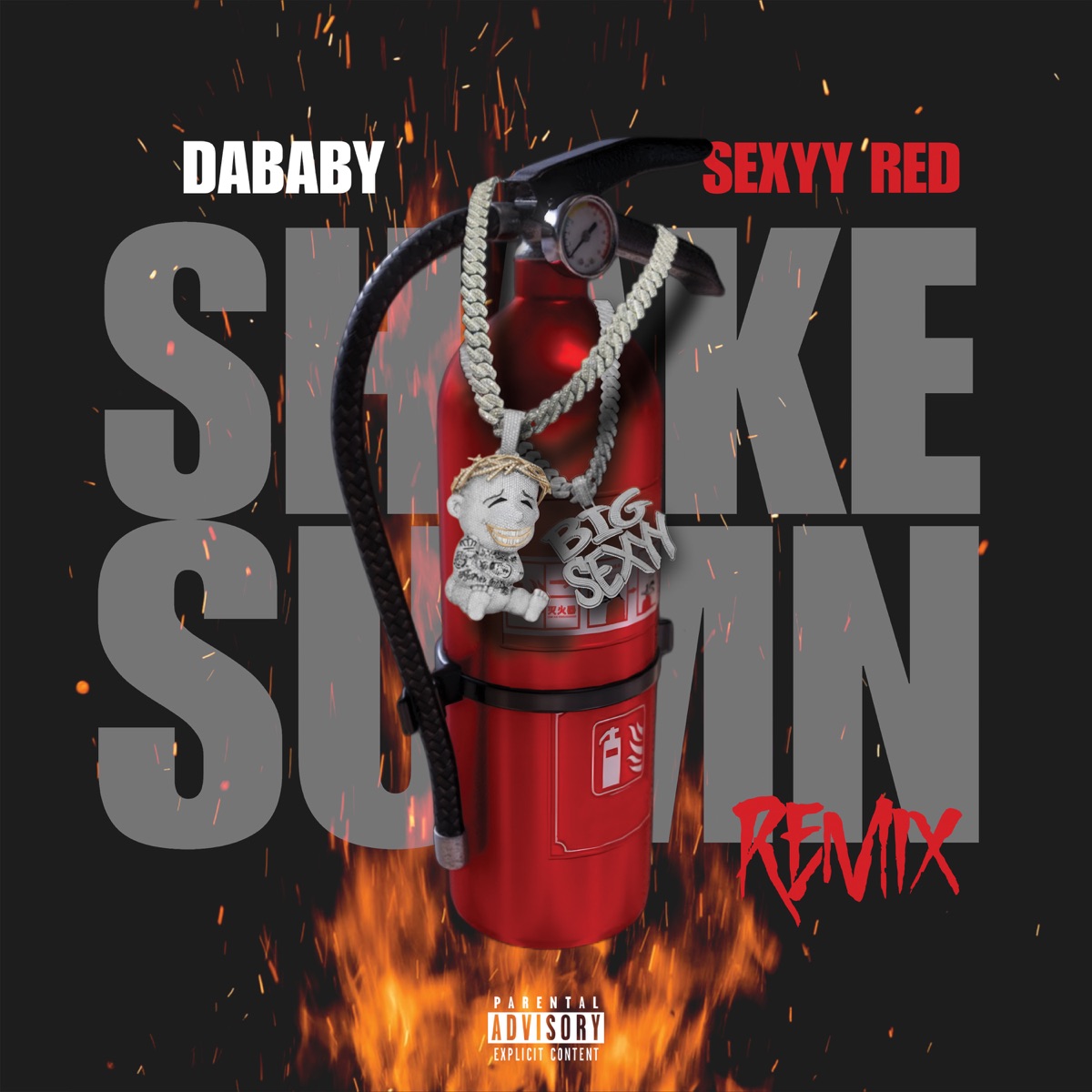 SHAKE SUMN (REMIX) - Single by DaBaby & Sexyy Red album cover artwork