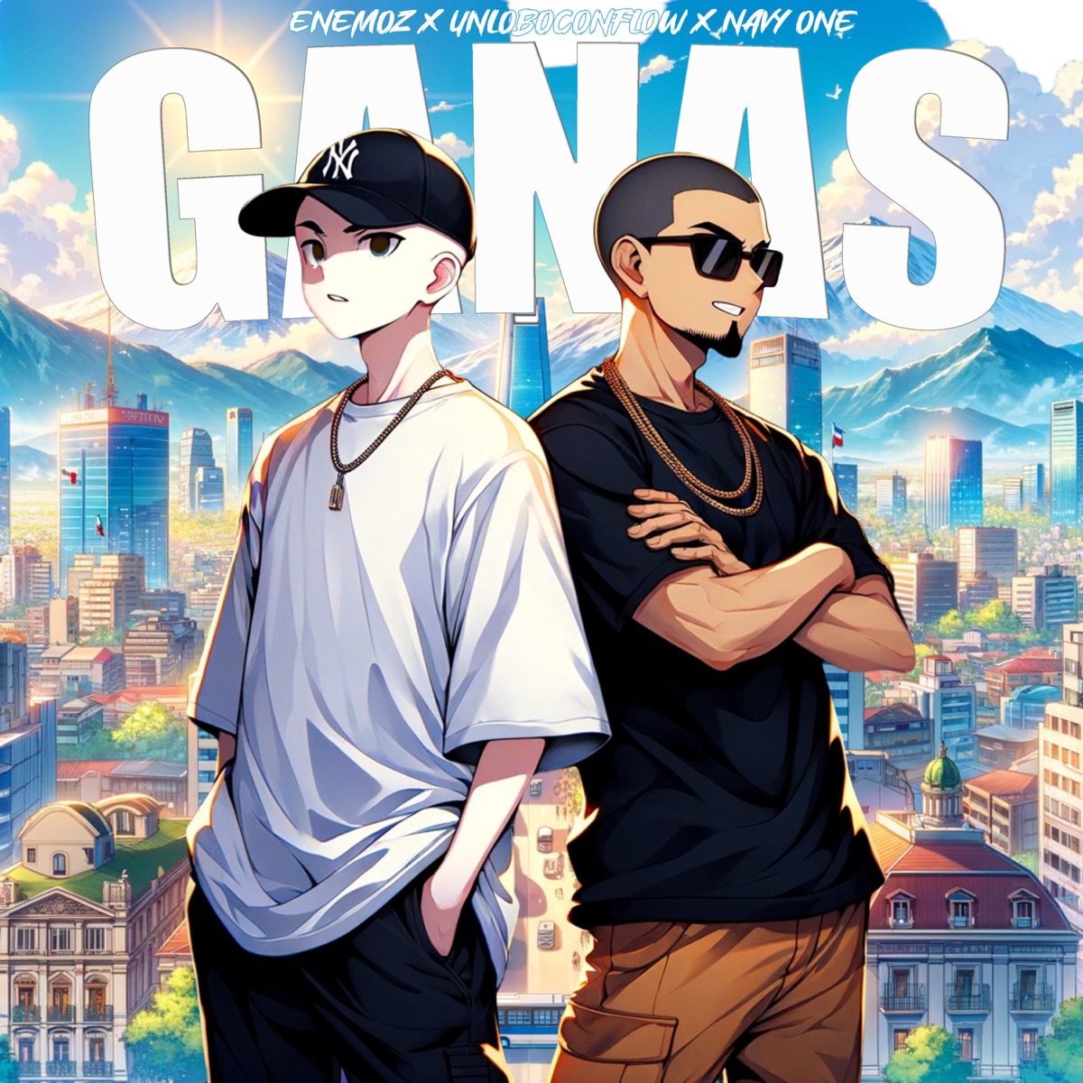 Ganas - Single by Enemoz, Unloboconflow & Navy One album cover