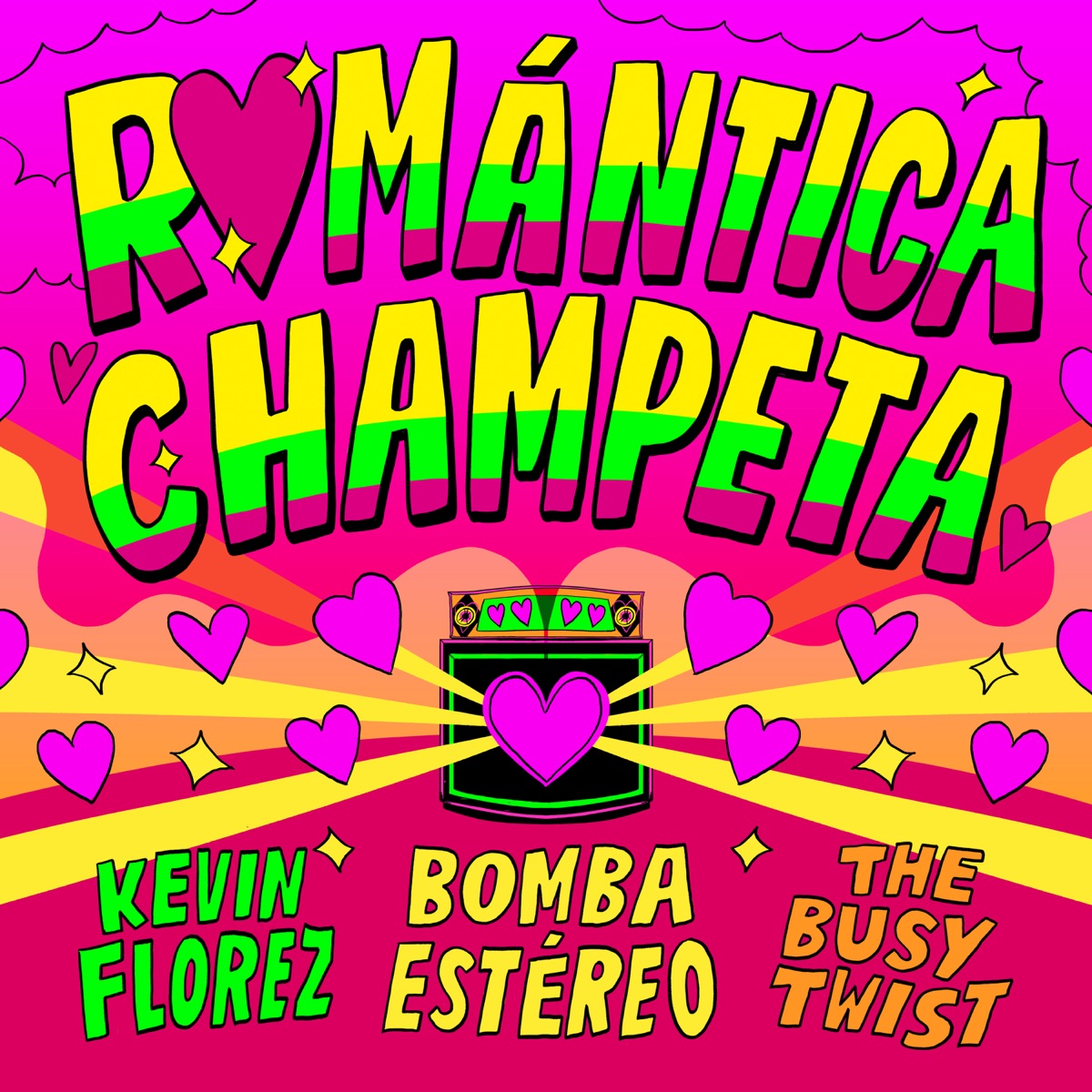 Romántica Champeta - Single by Bomba Estéreo, Kevin Florez & Busy Twist album cover
