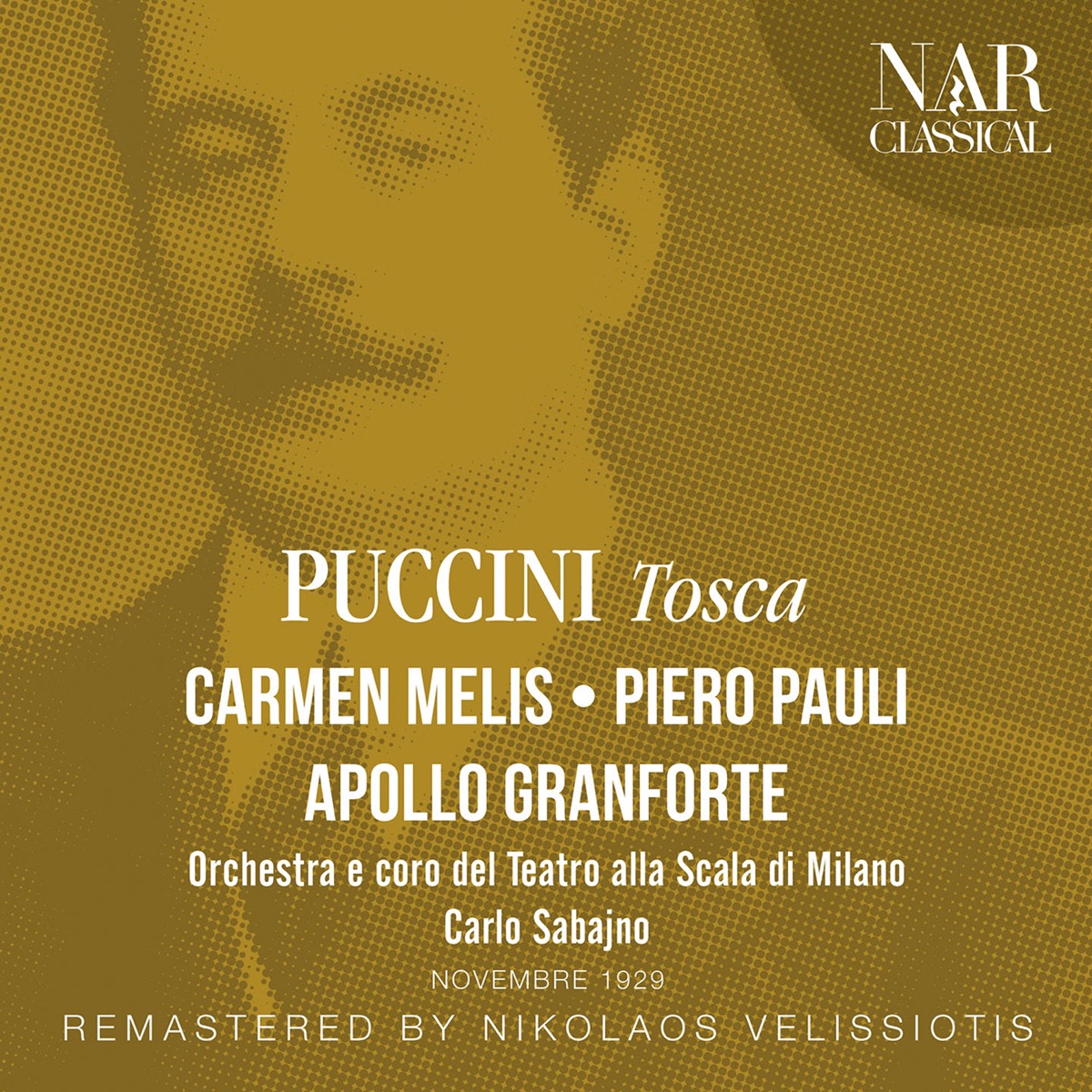 Puccini: Tosca by Carlo Sabajno, Teatro Alla Scala Orchestra, Apollo Granforte, Carmen Melis & Piero Pauli album cover