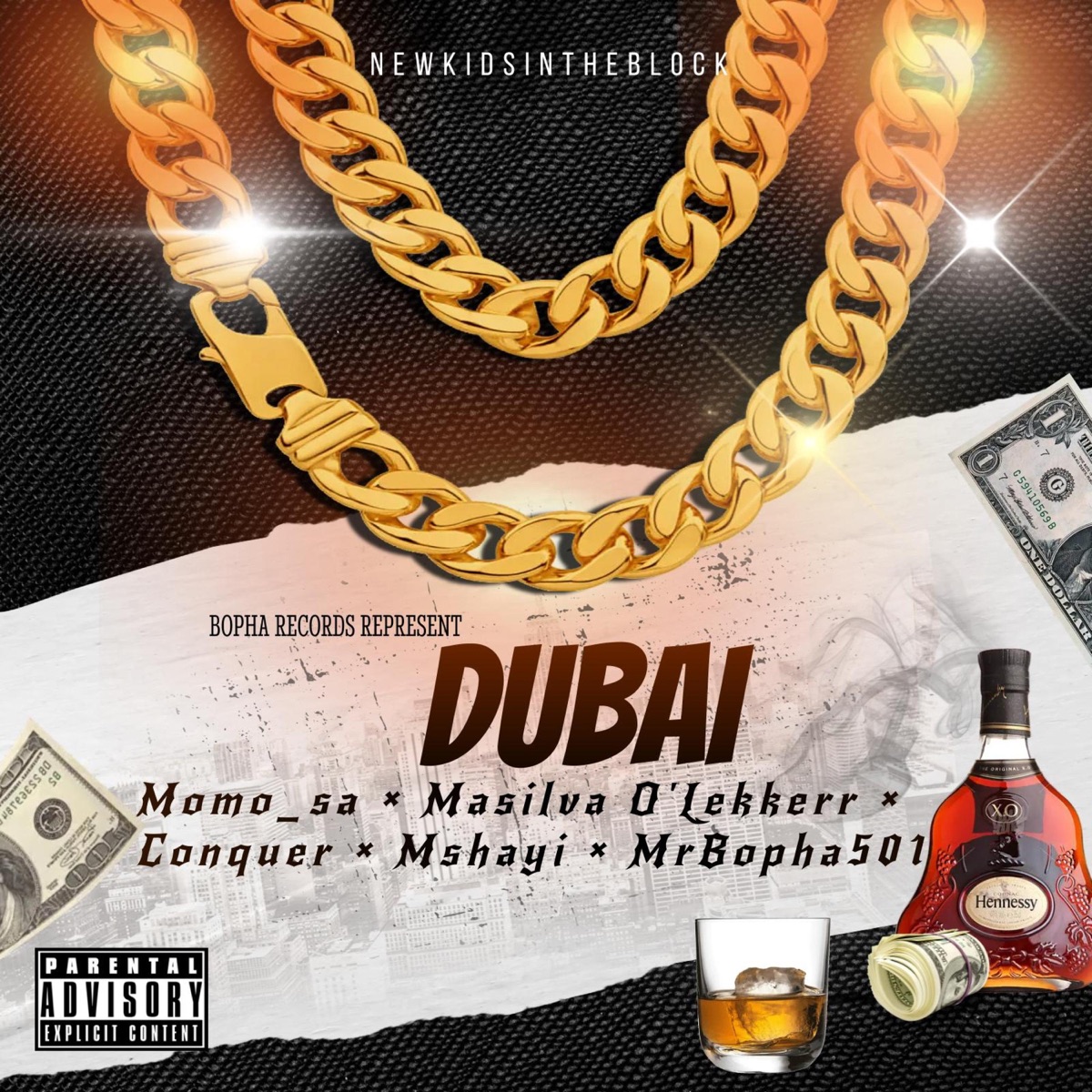 Dubai (feat. MomoSa, Conquer, Mshayi & Mr Bopha501) - Single by Masilva O'Lekkerr album cover