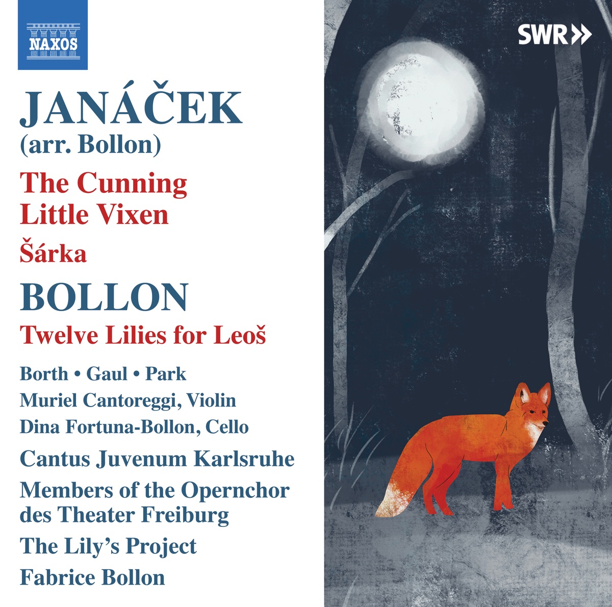 Janáček & Fabrice Bollon: Works by Samantha Gaul, The Lily's Project, Fabrice Bollon & Michael Borth album cover