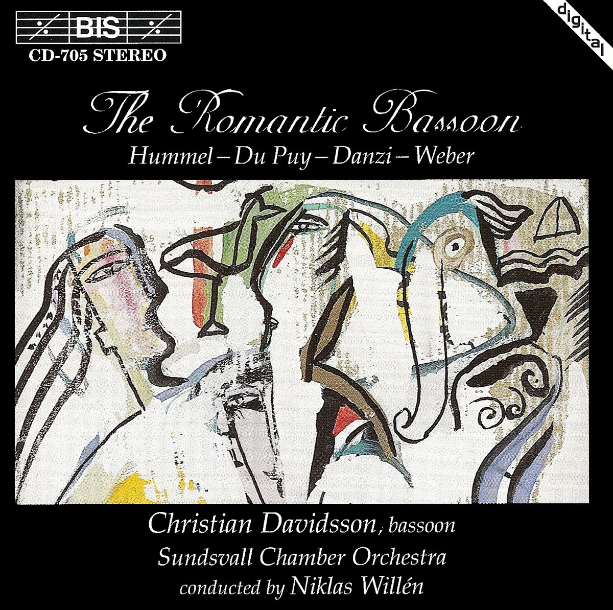 Hummel / Du Puy / Danzi / Weber: The Romantic Bassoon by Christian Davidsson, Sundsvall Chamber Orchestra & Niklas Willen album cover