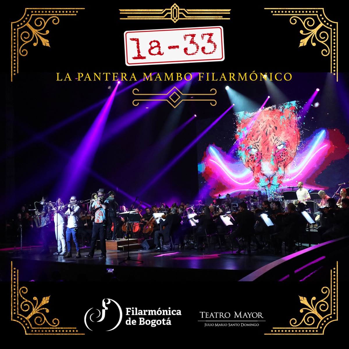 La Pantera Mambo Filarmónico (En Vivo desde el Teatro Mayor Julio Mario Santo Domingo) - Single by La-33 & Orquesta Filarmónica de Bogotá album cover