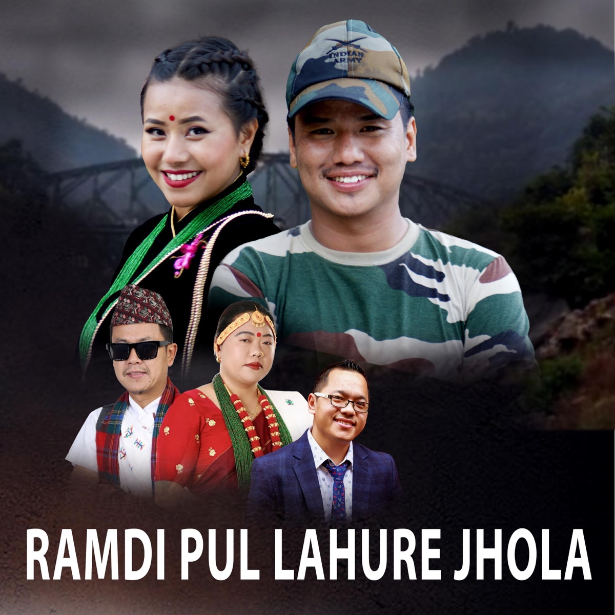 Ramdi Pul Lahure Jhola - EP by Raju Gurung, Sharmila Gurung & Rem Gurung album cover