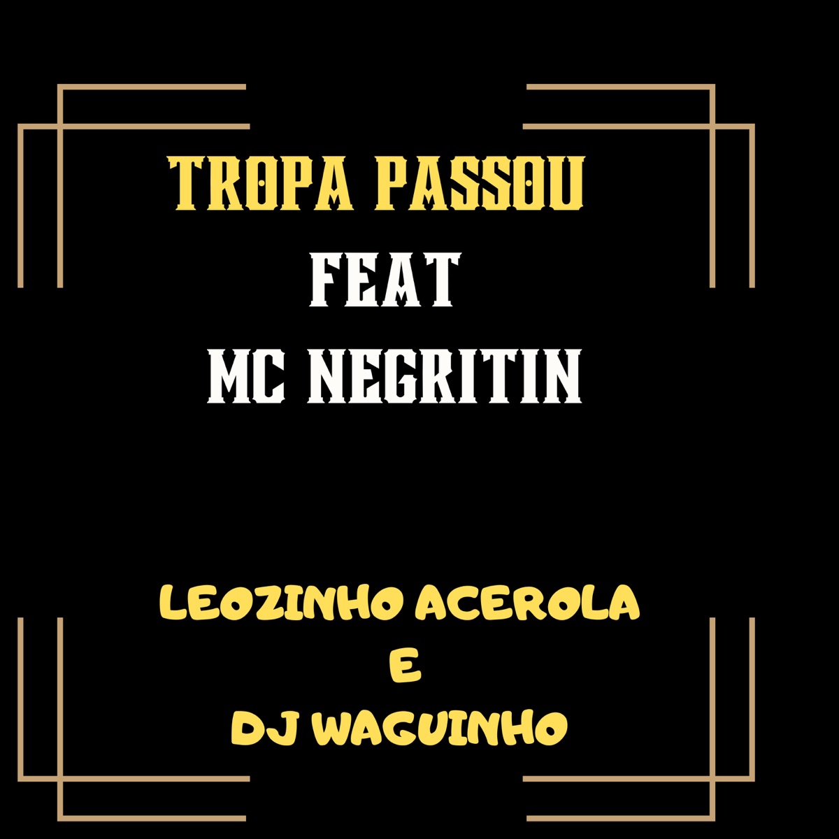 Tropa Passou (feat. MC NEGRITIN) - Single by Leozinho Acerola & DjWaguinho album cover