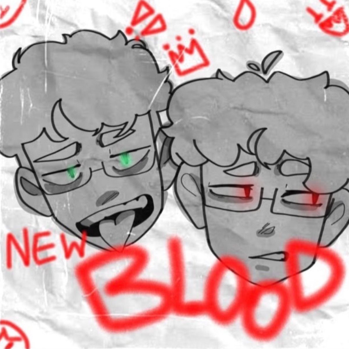 New Blood (feat. Ivolk22 & _bip0lar2.0) - Single by Lil Shisui album cover