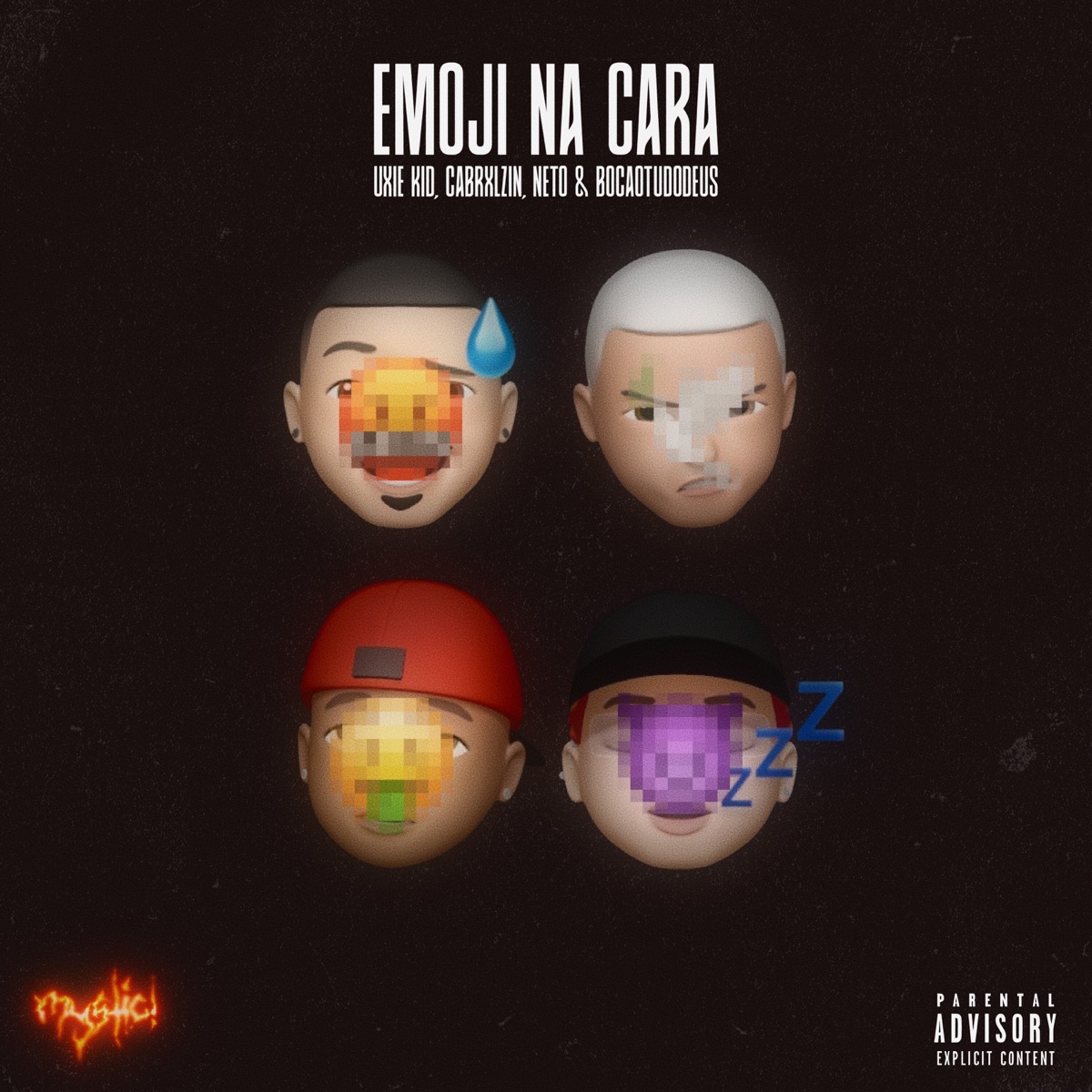 Emoji na Cara (feat. Uxie Kid & BocaoTudoDeus) - Single by MYSTIC!, Cabrxlzin & Neto album cover