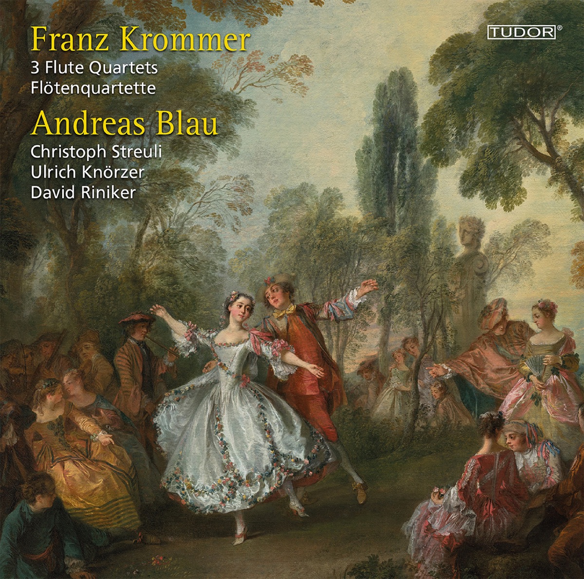 Krommer: 3 Flute Quartets by Andreas Blau, Christoph Streuli, Ulrich Knorzer & David Riniker album cover