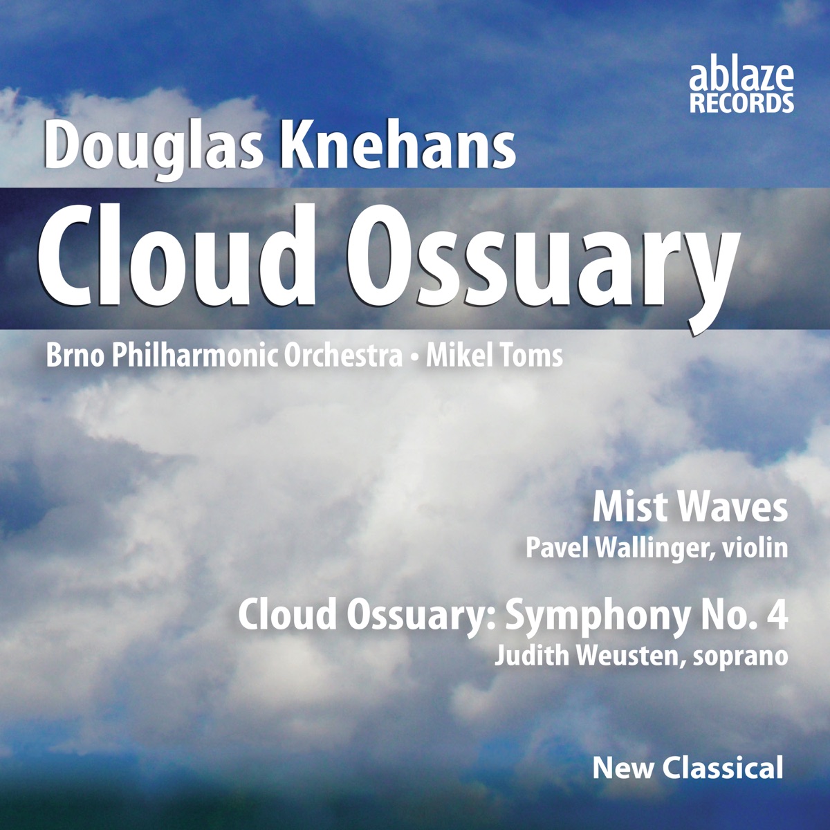 Knehans: Cloud Ossuary by Filharmonie Brno, Mikel Toms, Pavel Wallinger & Judith Weusten album cover