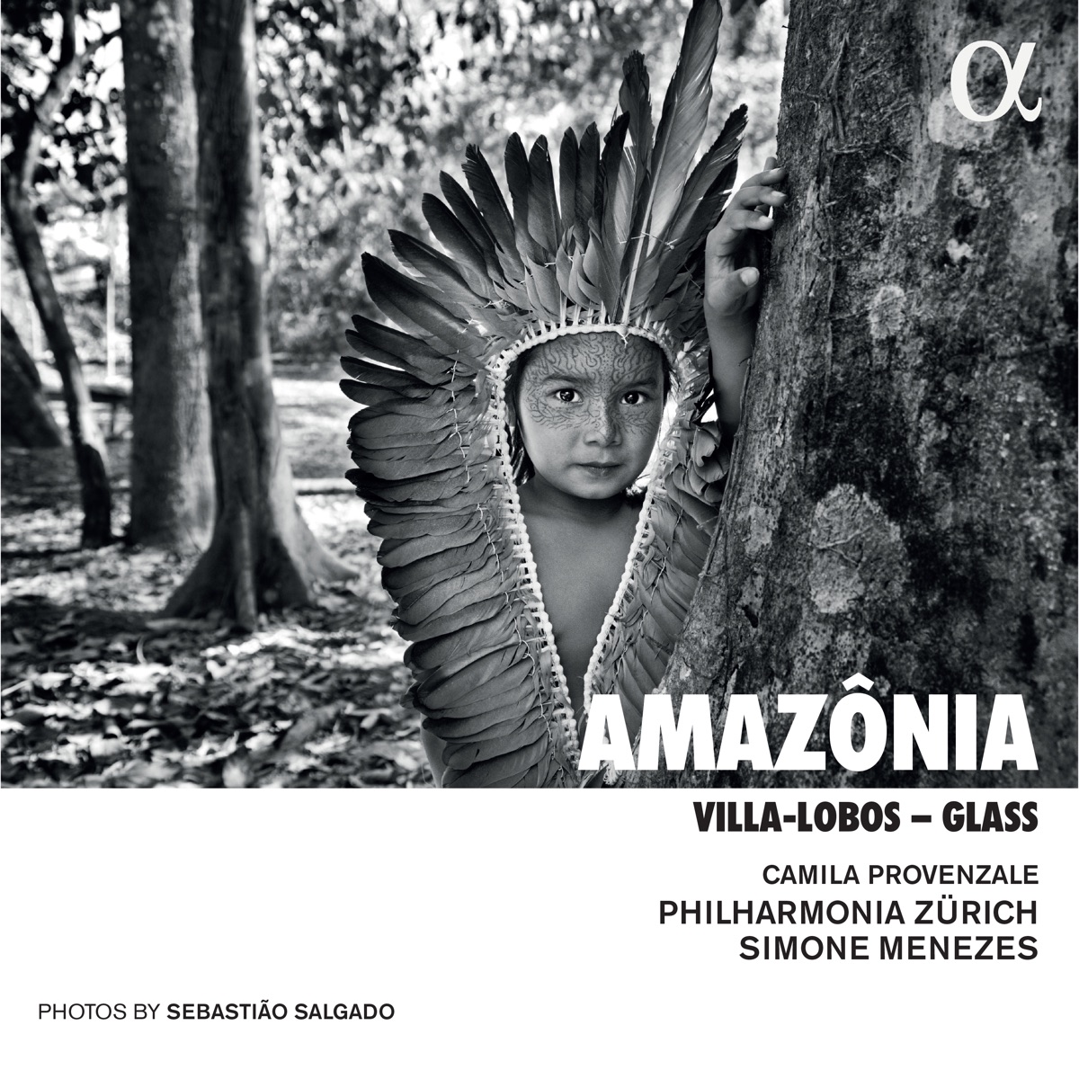 Amazônia. Villa-Lobos – Glass by Philharmonia Zürich, Simone Menezes & Camila Provenzale album cover