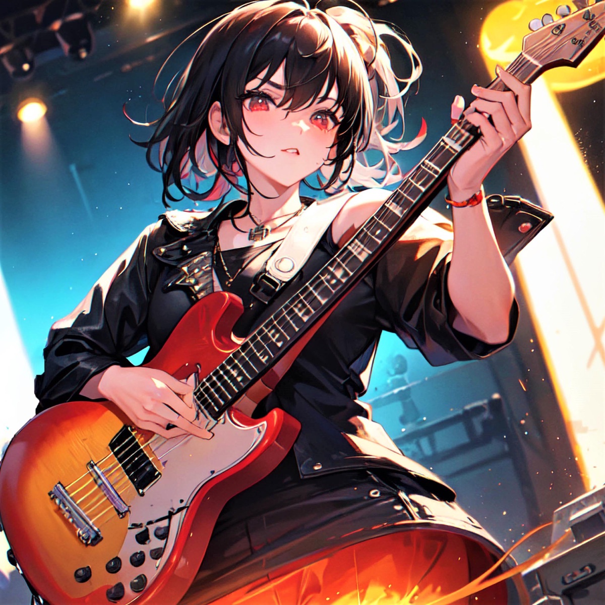 Rock Ain't Dead (feat. ONLAP) [Nightcore] - Single by ZeroMizKun Nightcore & Cherry 葵 Nightcore album cover