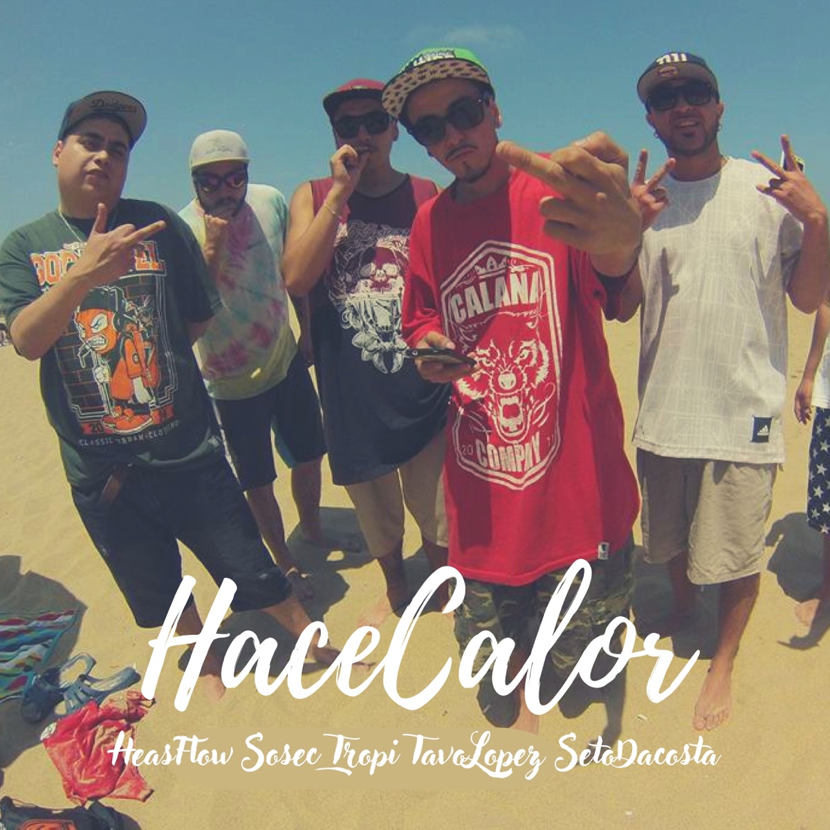 Hace Calor (feat. Tropi, Seto Dacosta, Sosec & Tavo Lopez) - Single by Heas Flow album cover