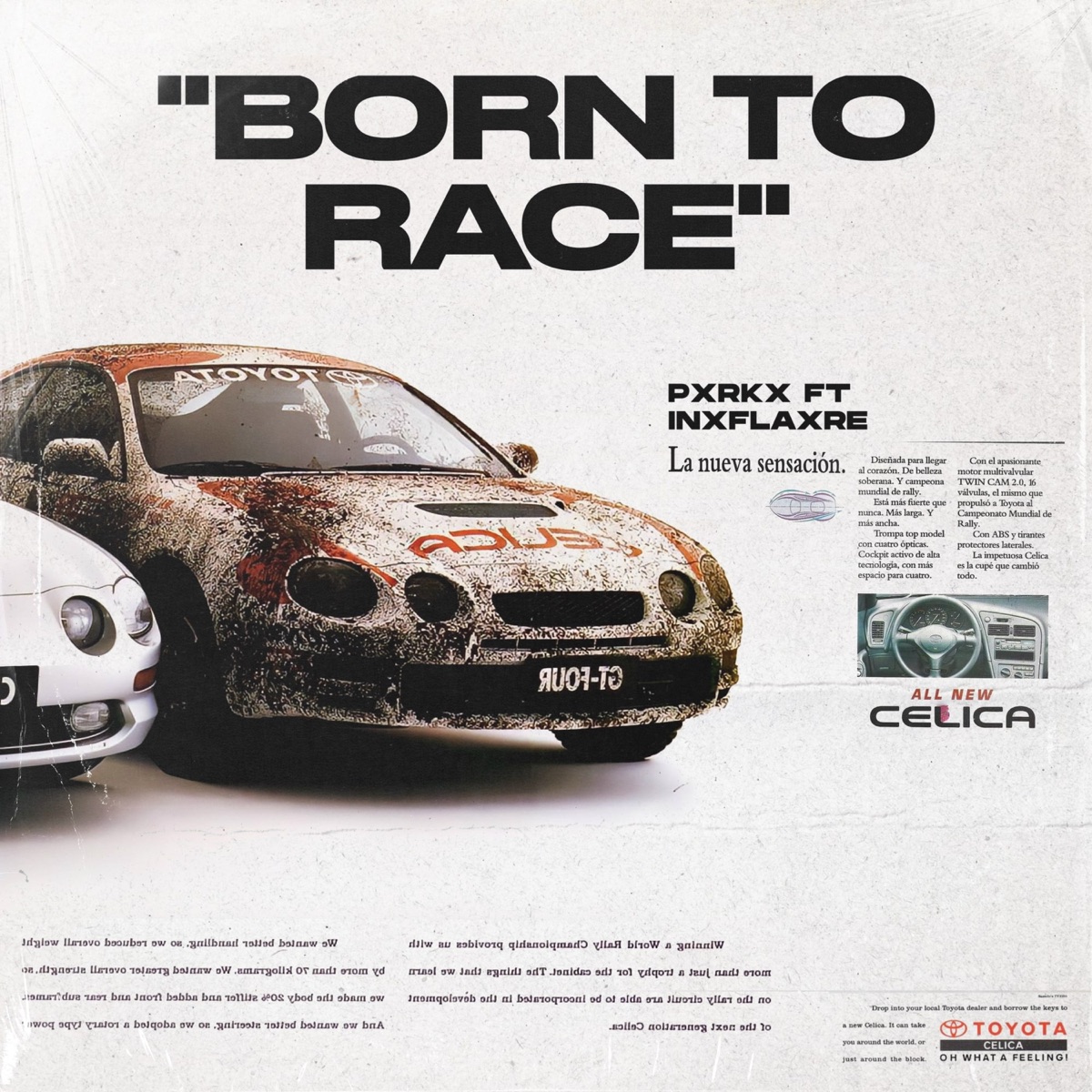 BORN TO RACE - Single by PXRKX & INXFLAXRE album cover