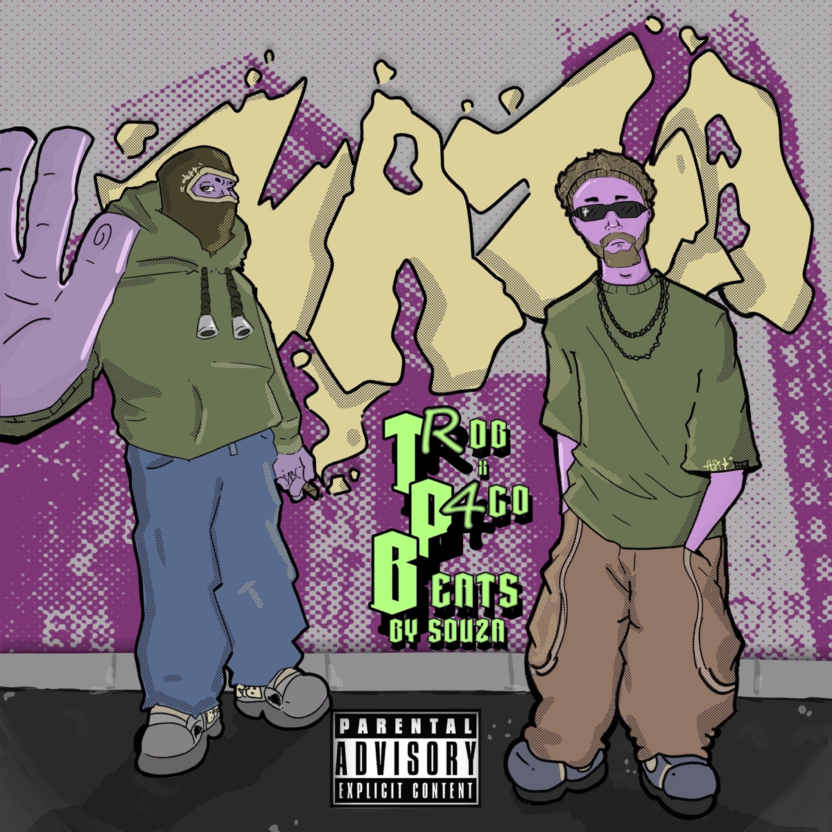 Zaza (feat. T.rob) - Single by P4CO & Beatsbysouza album cover