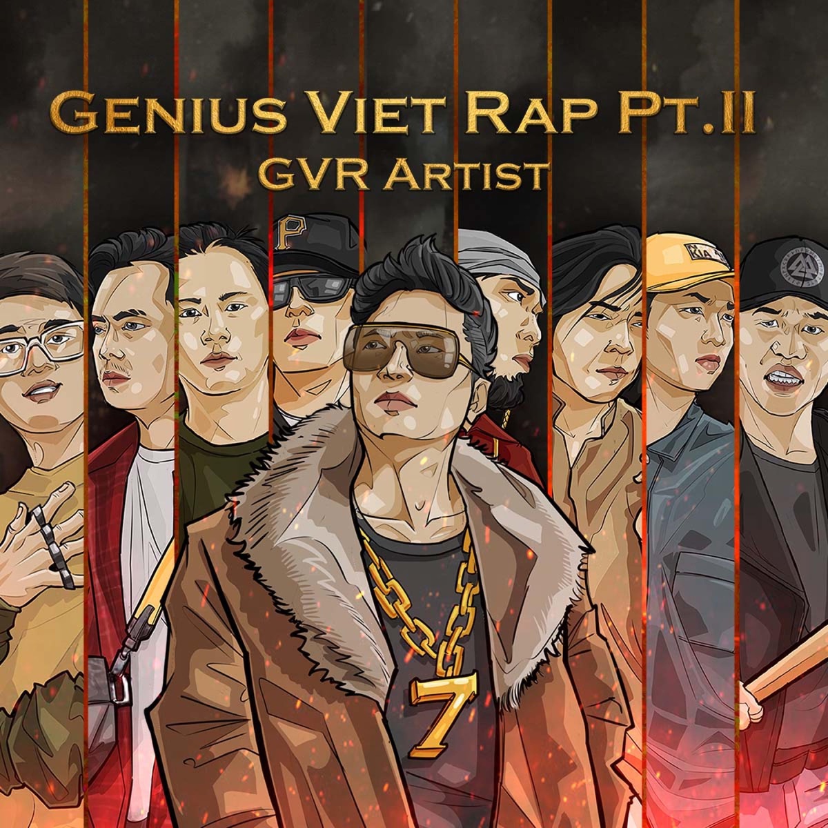 Genius Viet Rap (feat. Nah, Gizmo, Anh Mac, LilG, MOW, Joke D, Anh Fire & LT Midside) - Single by Lee7 album cover