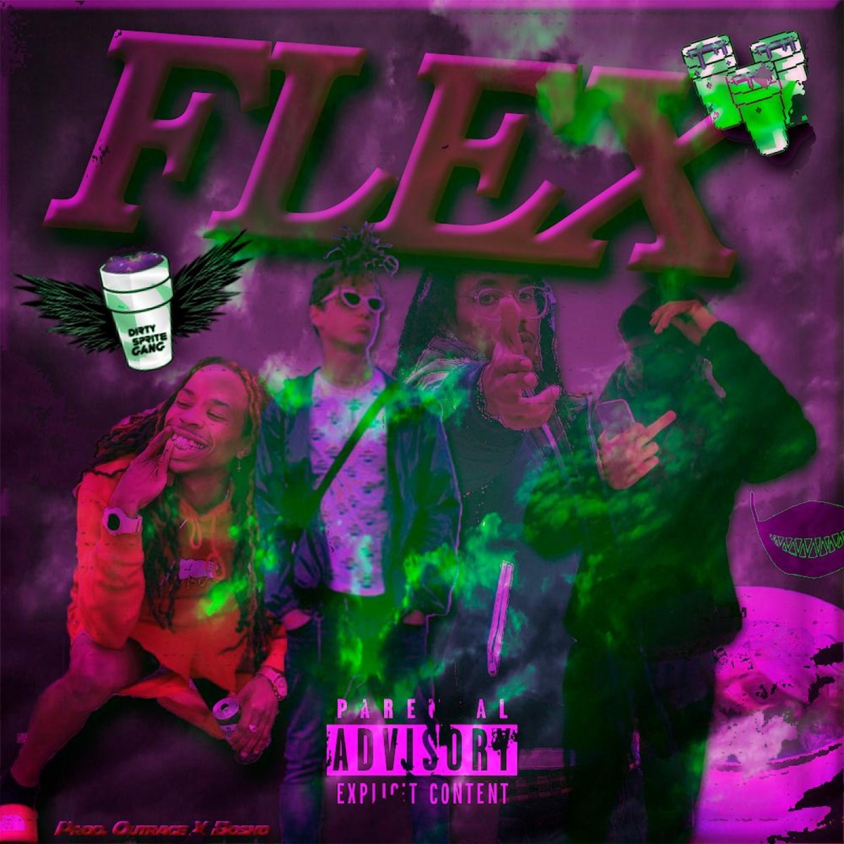 Flex - Single by DirtySpriteGang & Daffywithastack album cover