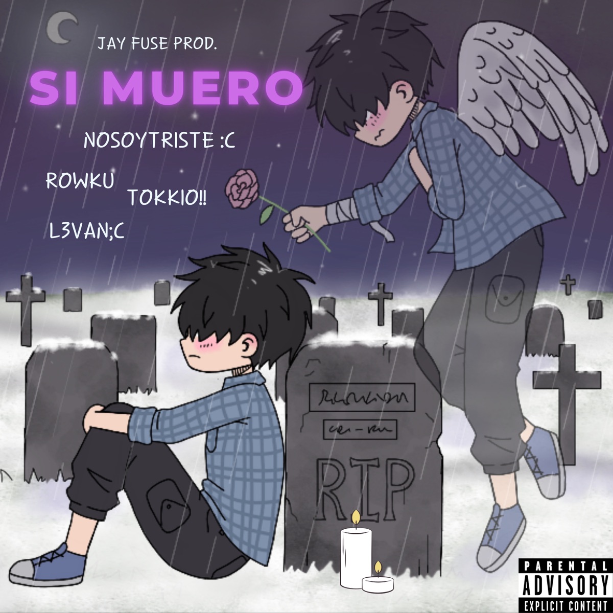 Si Muero (feat. L3van;() - Single by Nosoytriste :c, Rowku & Tokkio!! album cover