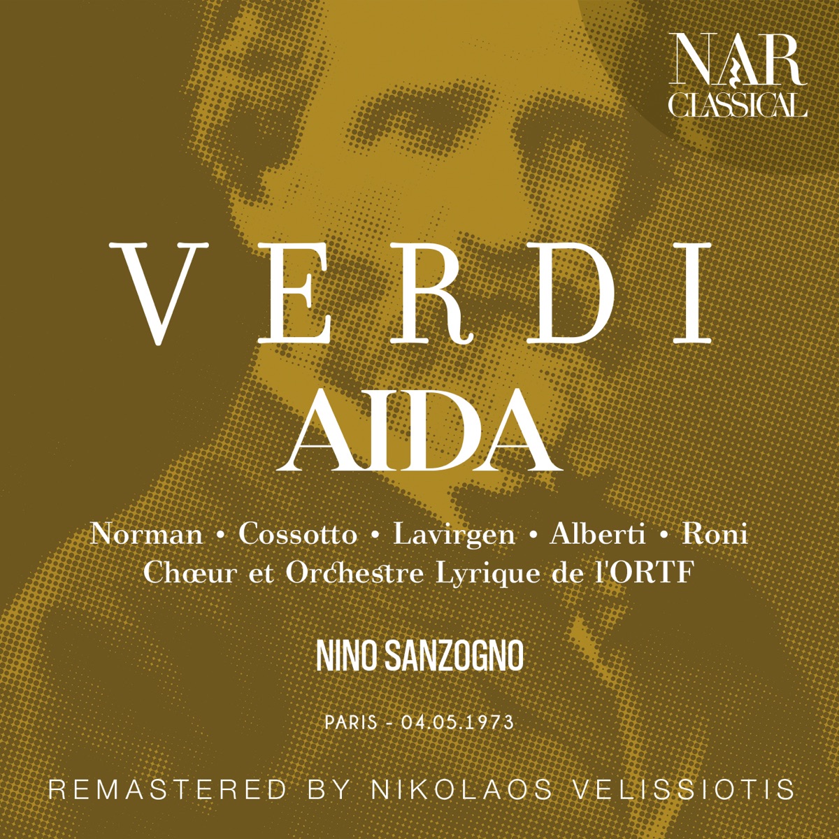 VERDI: AIDA by Nino Sanzogno & Orchestre lyrique de l'ORTF album cover