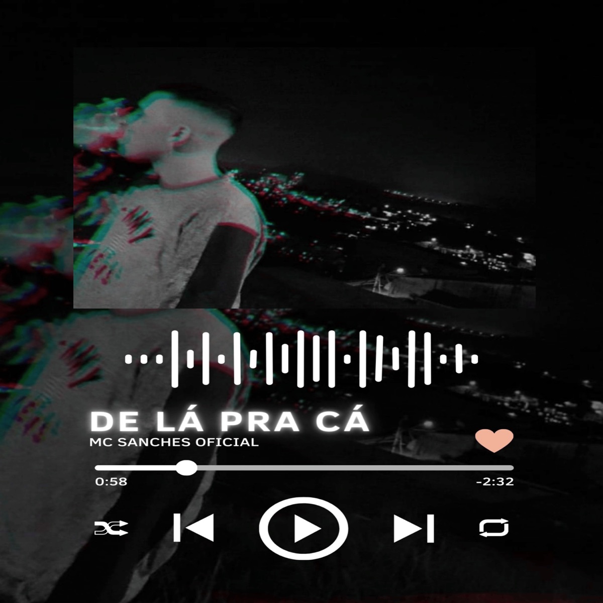 De Lá pra Cá - Single by Mc Sanches Oficial album cover