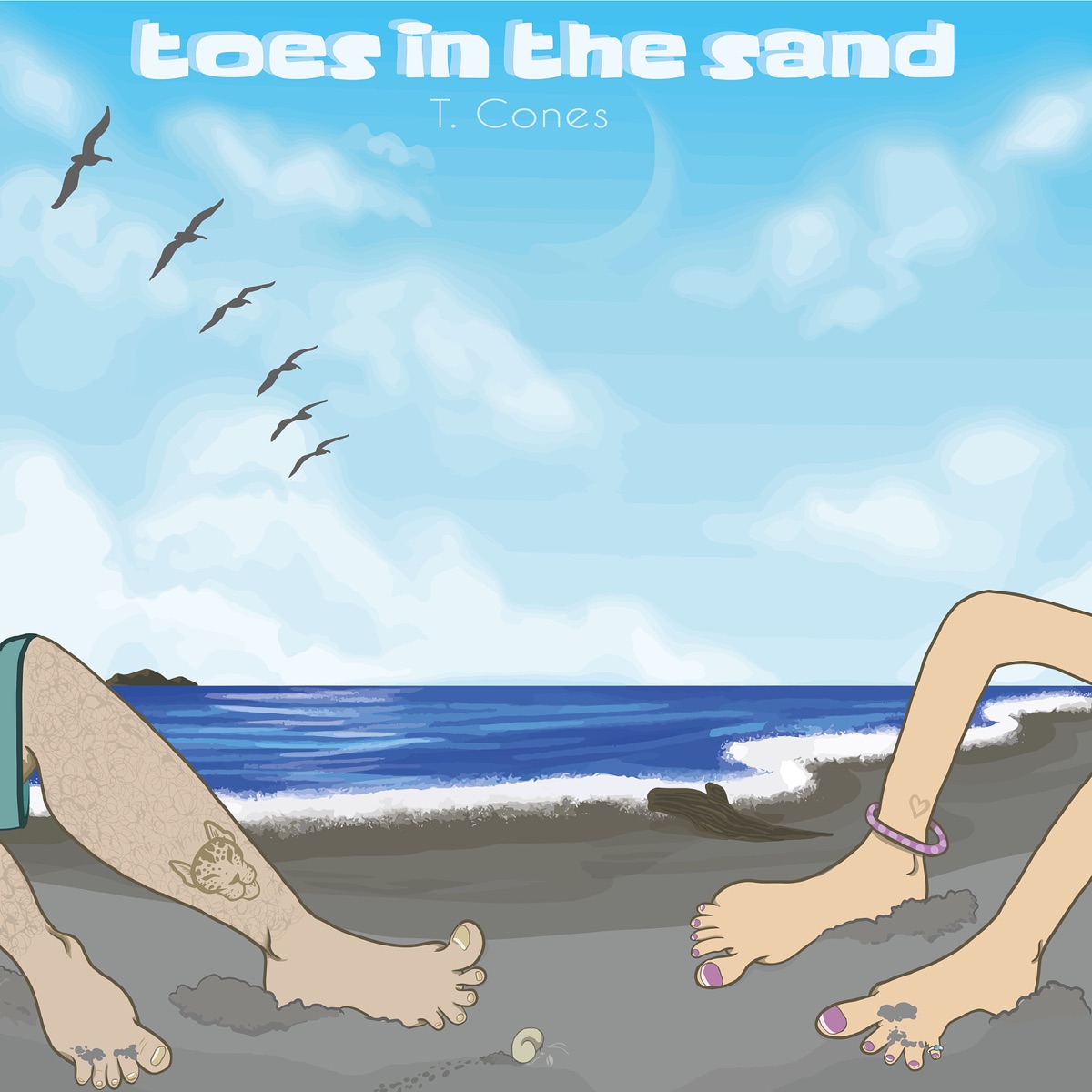 Toes in the Sand - Single (feat. Matthew Charles) - Single by T. Cones album cover