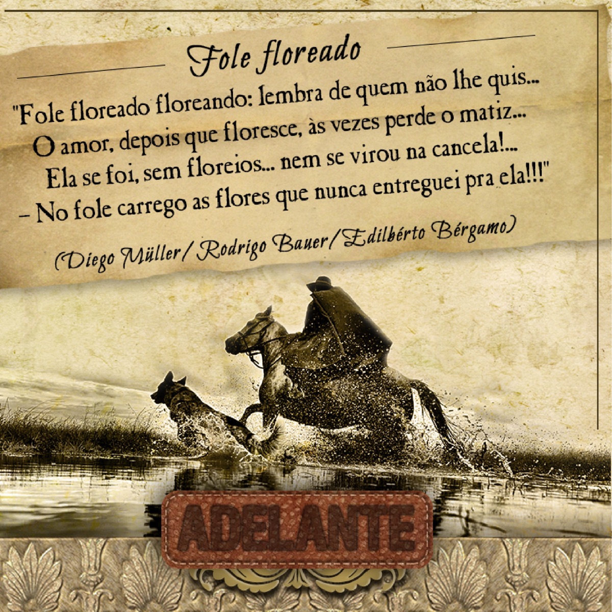 Fole Floreado (feat. Edilberto Bérgamo & André Teixeira) - Single by César Oliveira & Rogério Melo, César Oliveira & Diego Müller album cover