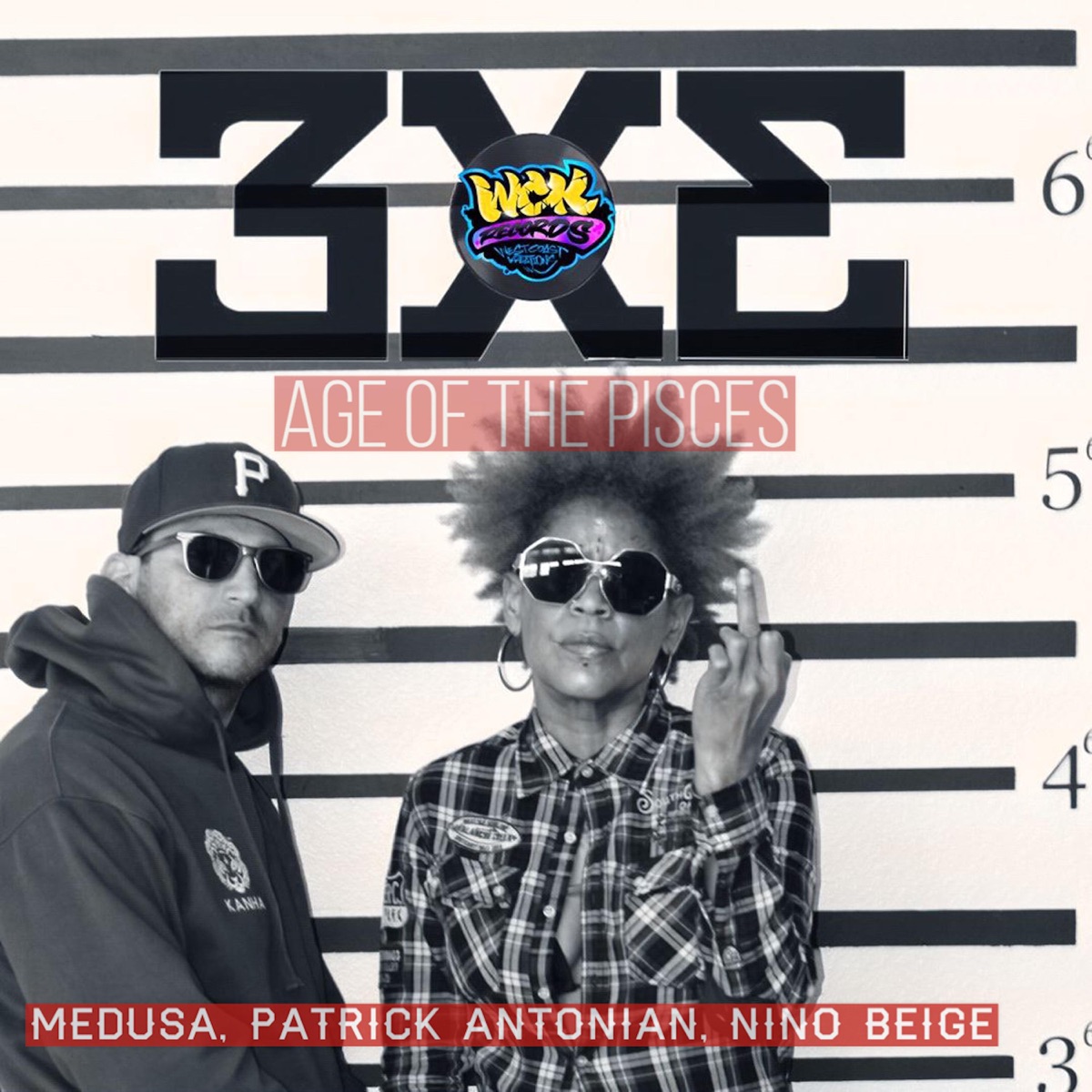 3x3 (Age of the Pisces) - Single by Patrick Antonian, Medusa the Gangsta Goddess & Nino Beige album cover