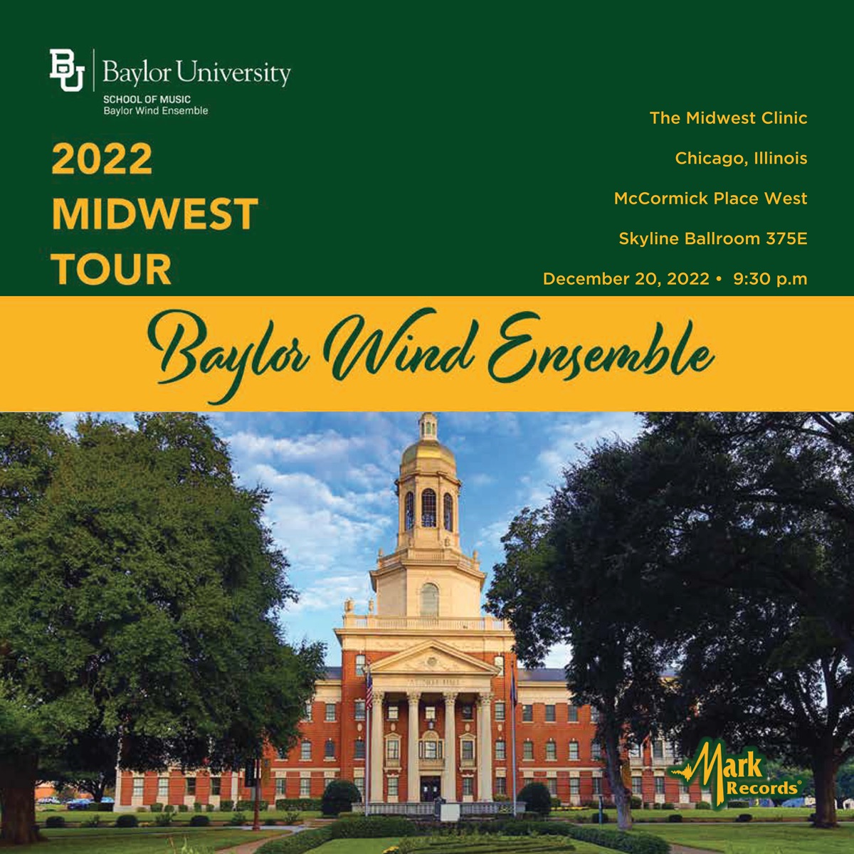 2022 Midwest Clinic: Baylor University Wind Ensemble (Live) by Baylor University Wind Ensemble & J. Eric Wilson album cover