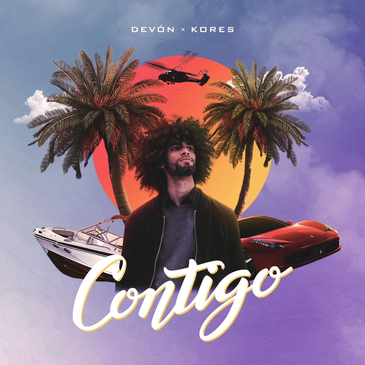 CONTIGO - Single by Devón & Kores album cover