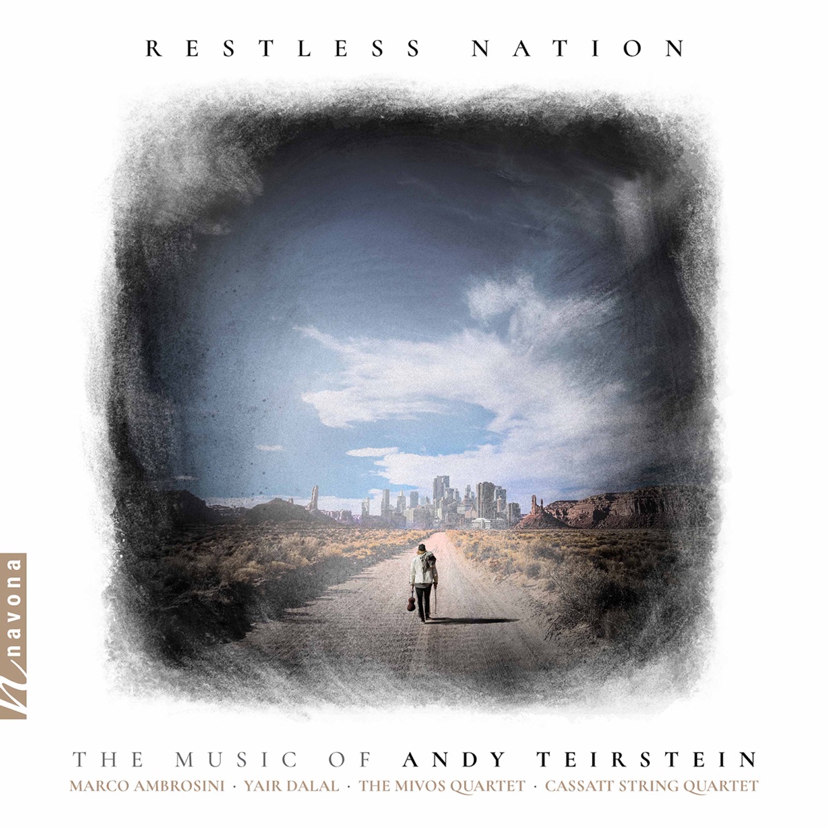 Andy Teirstein: Restless Nation by Marco Ambrosini, Yair Dalal, Mivos Quartet & Cassatt String Quartet album cover