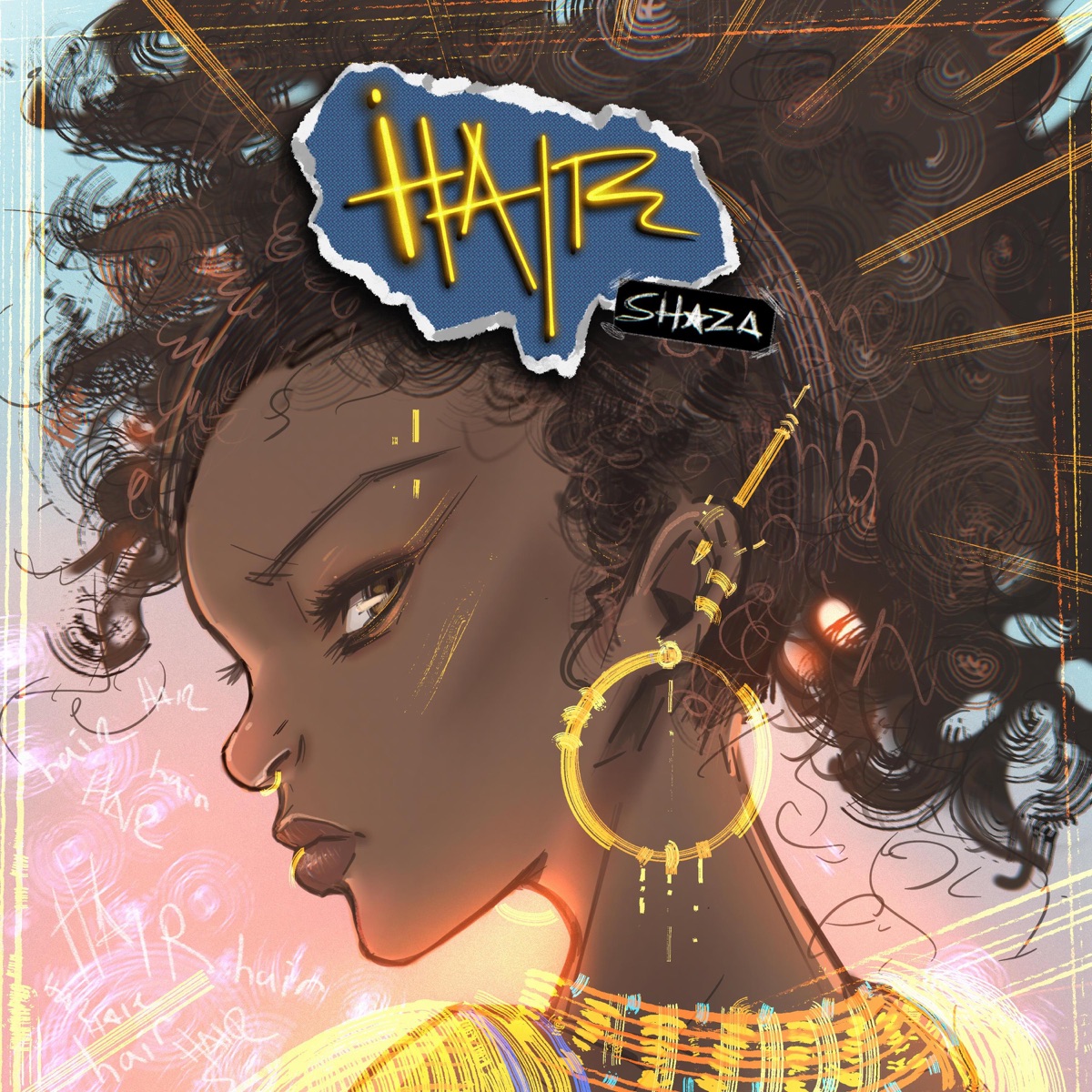 Hair - Single by Shaza album cover