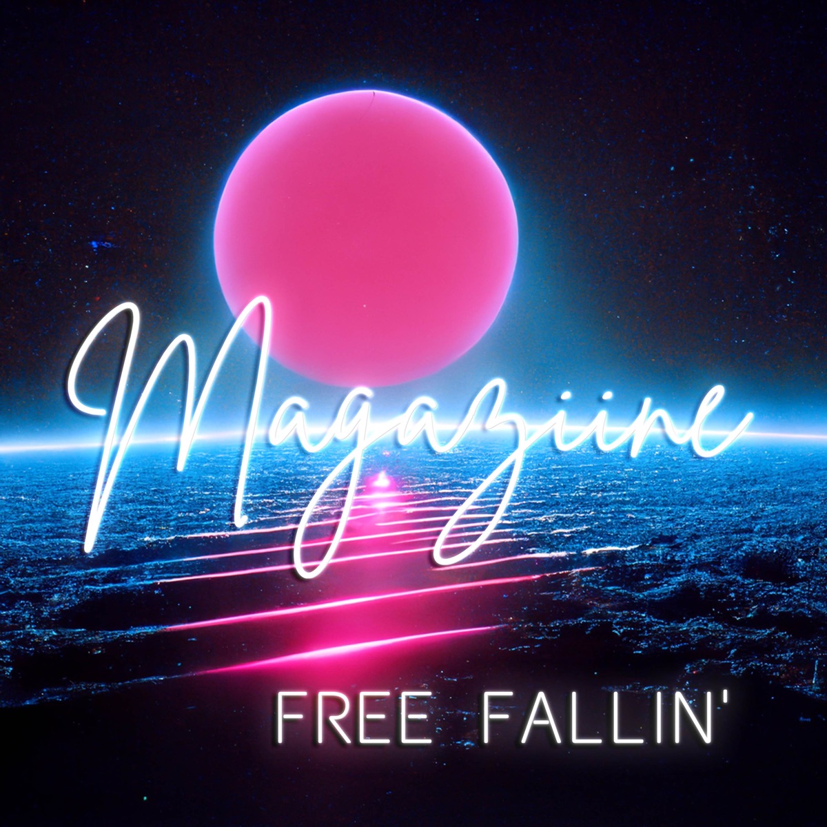 Free Fallin' (feat. Ebony Loren & Arielle Kasnetz) - Single by Magaziine album cover