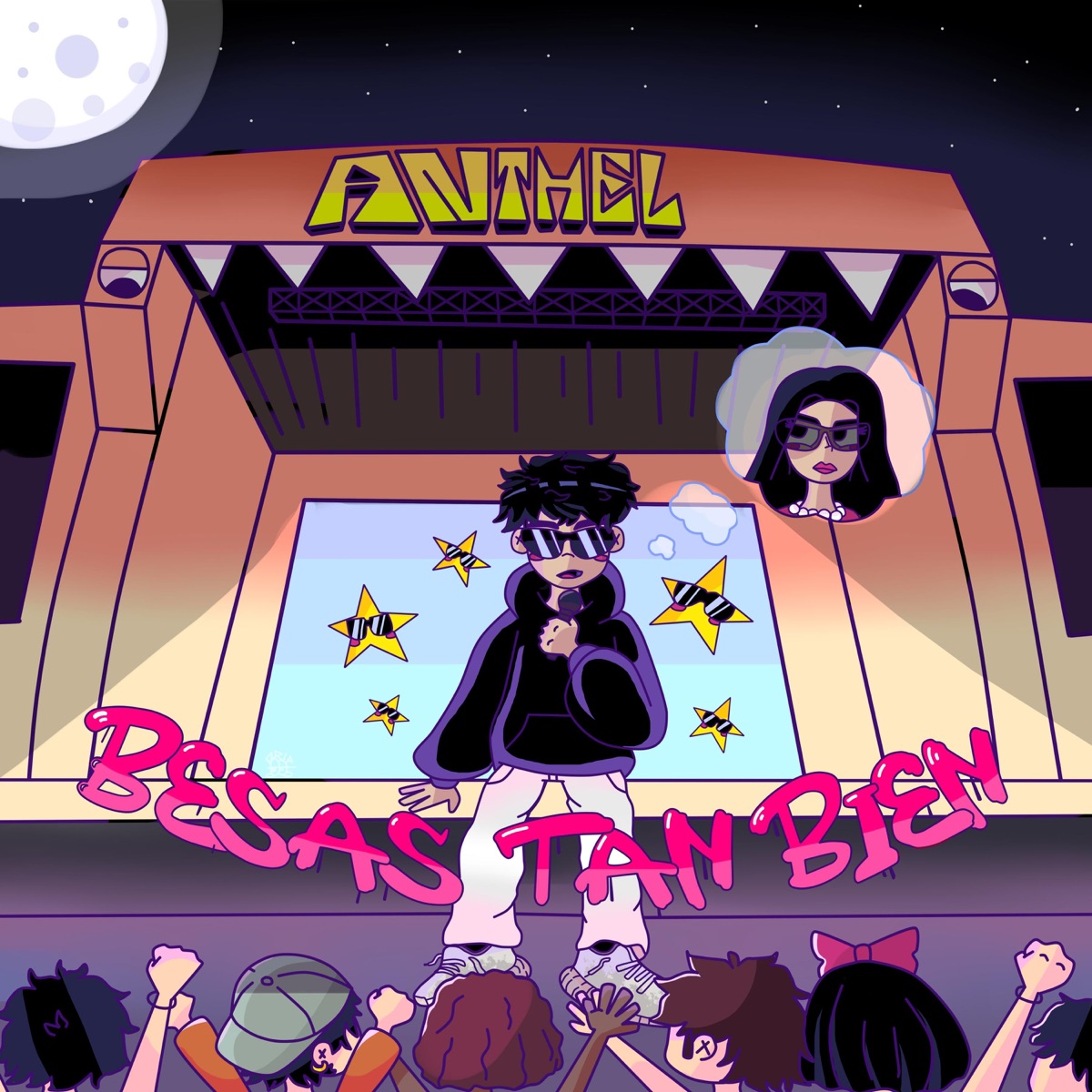 BESAS TAN BIEN - Single by Anthel album cover