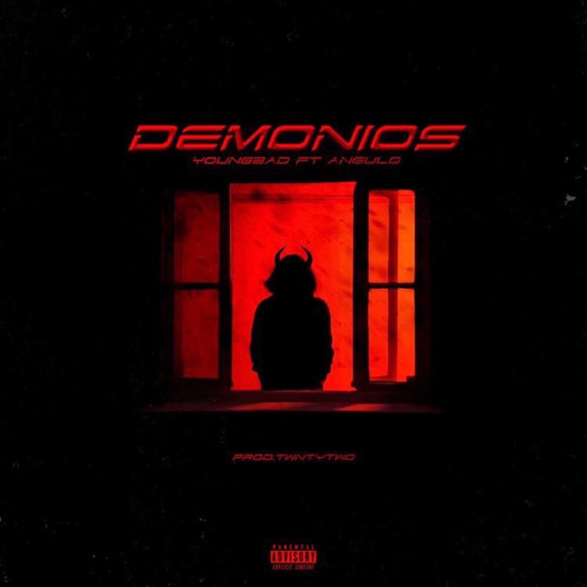 DEMONIOS (feat. YoungBad) - Single by ANGULO album cover