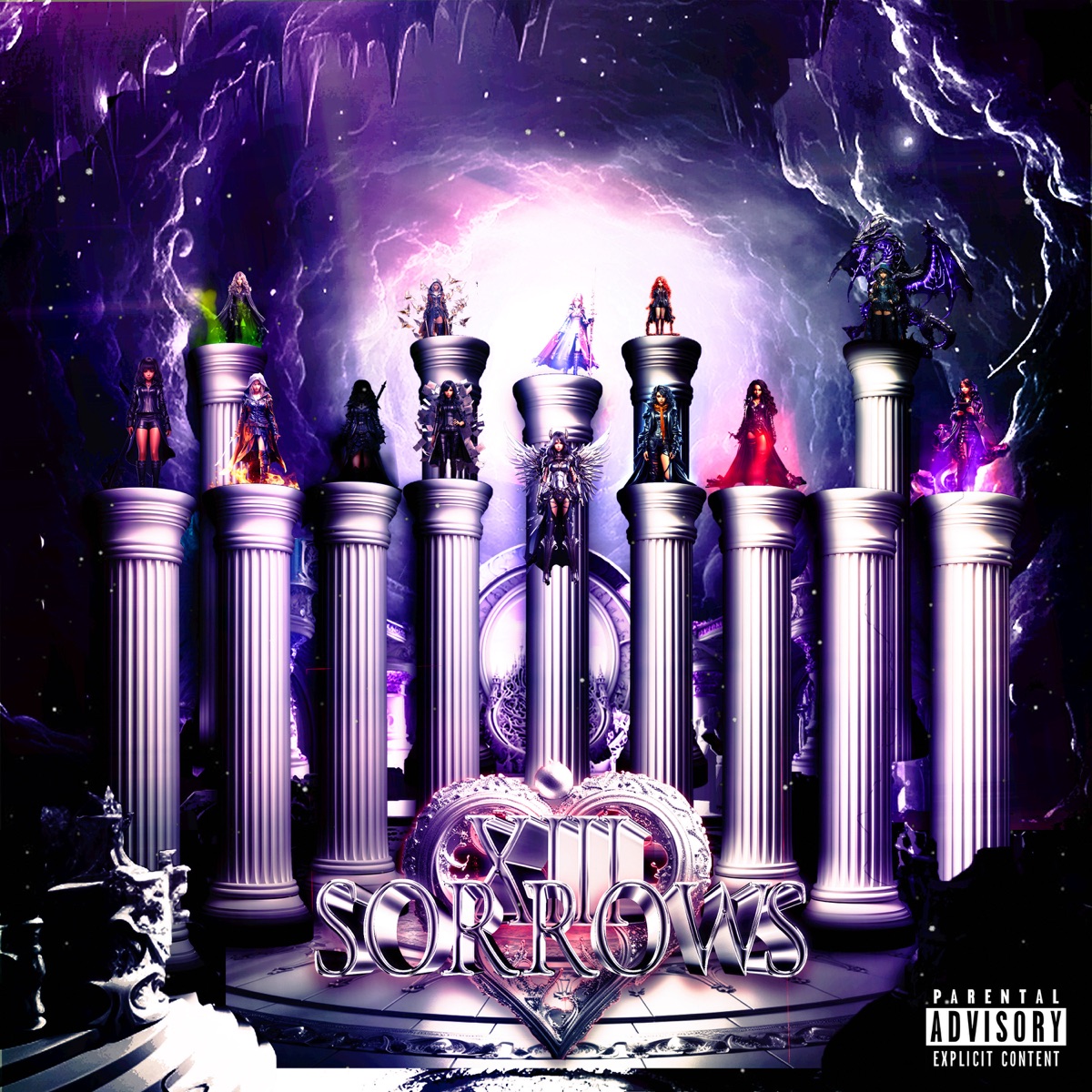 XIII SORROWS by Odetari album cover