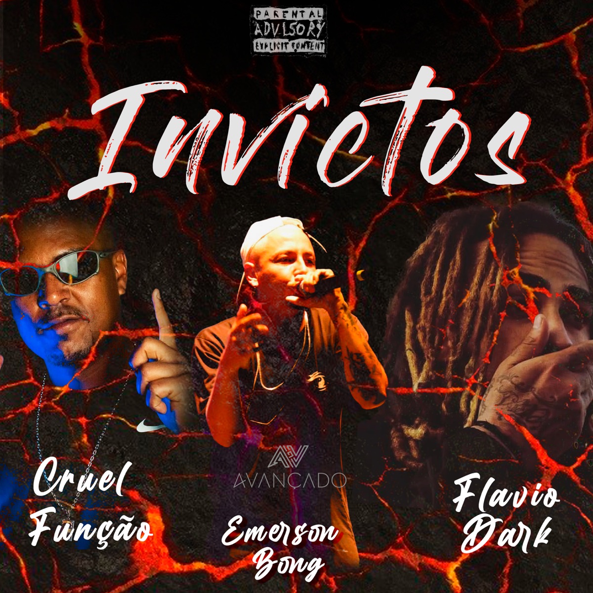 Invictos - Single by Emerson Bong, Flavio Dark & Cruel Função album cover