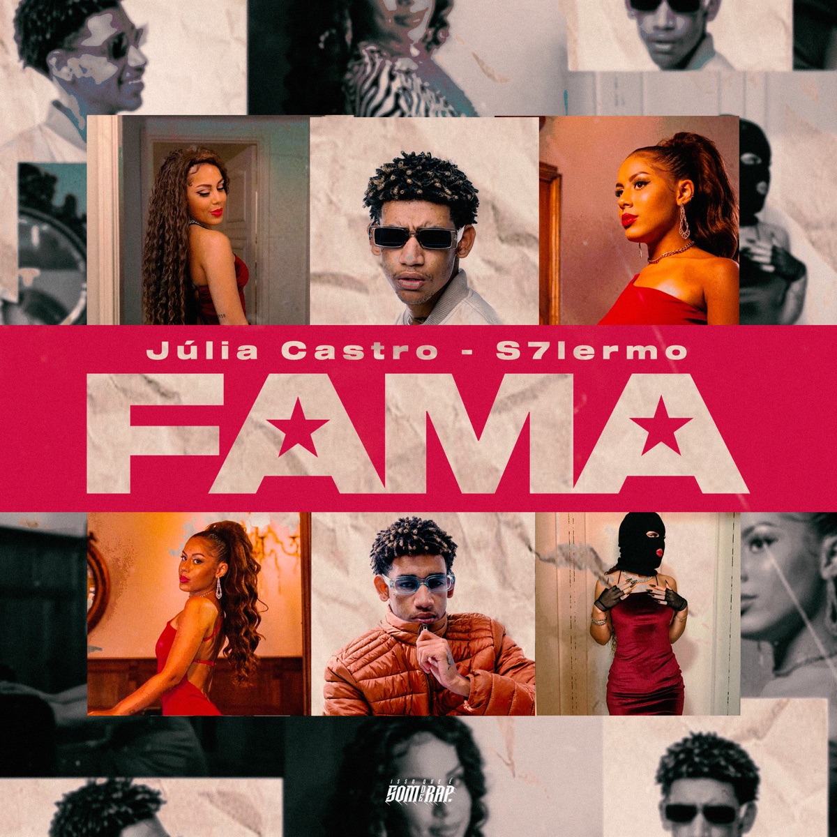 FAMA (feat. Tio Thulio) - Single by Júlia Castro, S7lermo & IssoQueÉSomDeRap album cover