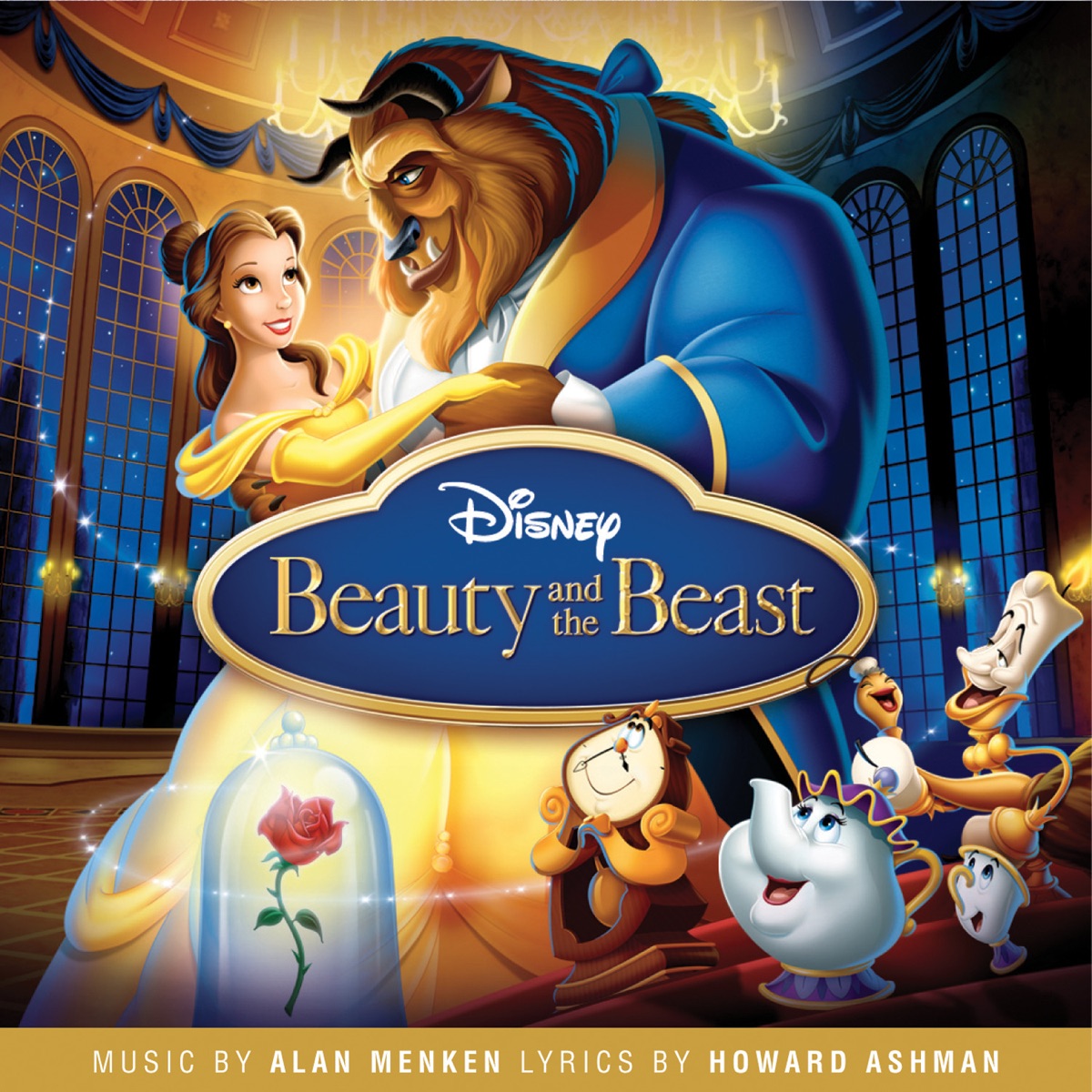 Beauty and the Beast (Soundtrack from the Motion Picture) by Alan Menken & Howard Ashman album cover