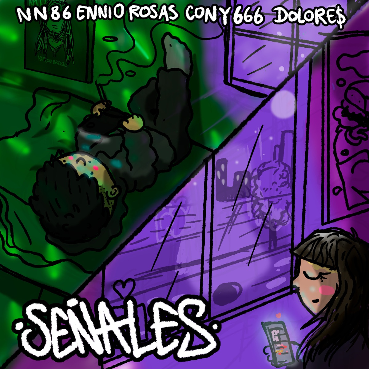 SEÑALES (feat. DOLORE$) - Single by Ennio Rosas, NN 86 & CONY666 album cover