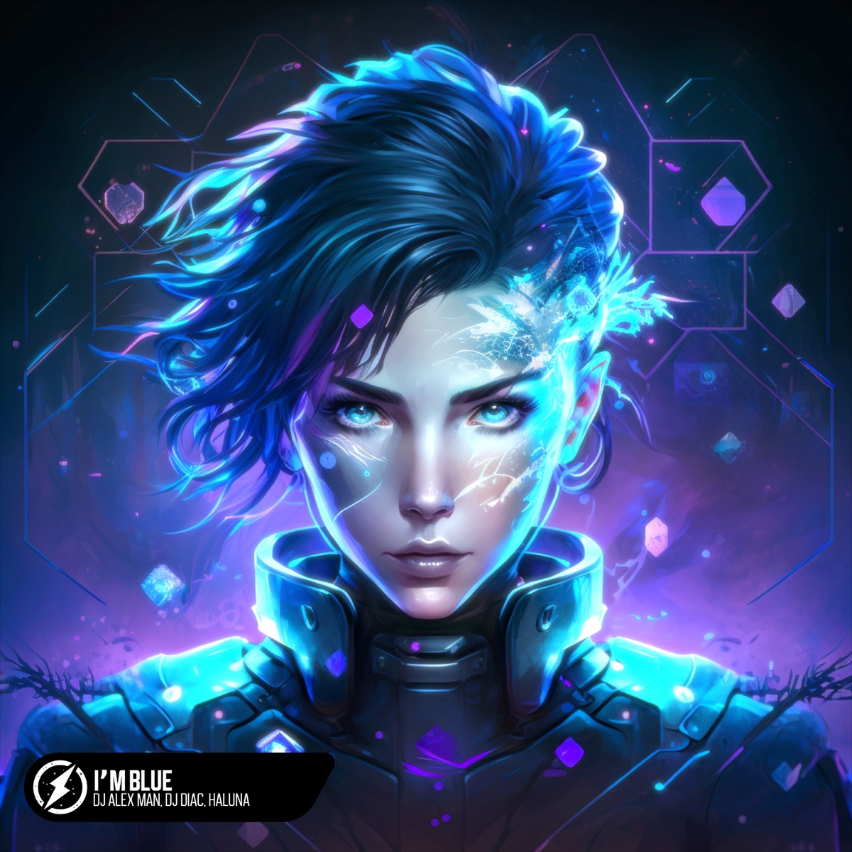 I’m Blue - Single by DJ Alex Man, Dj Diac & haLuna album cover