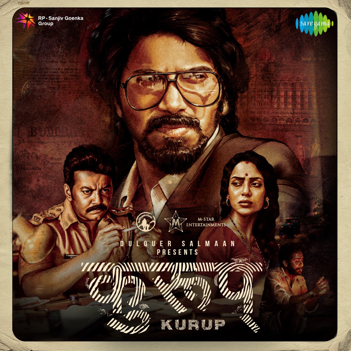 Kurup (Original Motion Picture Soundtrack) - EP by Sushin Shyam, Kakkodan Sulaiman & Leo Tom album cover